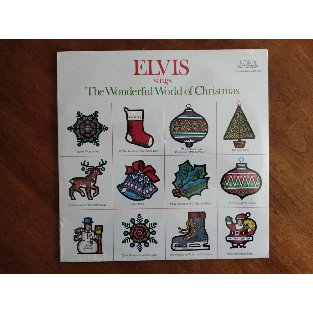 NEW Elvis sings The Wonderful World of Christmas LP LPS-4579 RCA Sealed 1971